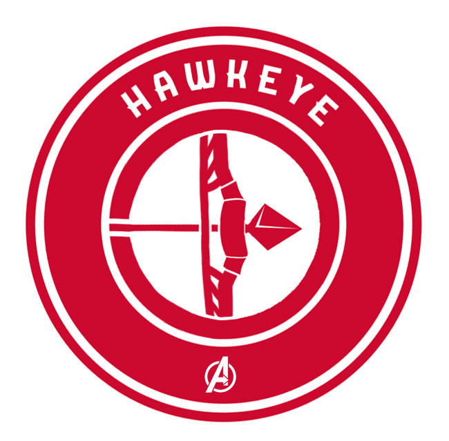 Hawks Hawkeye logo fabric transfer